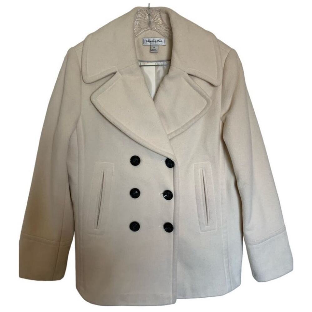 Preston & York wool blend peacoat double breasted size 12 - Picture 14 of 14